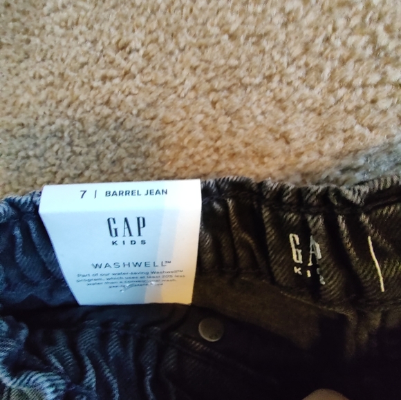 Gap Girls Black Barrel Jeans Washwell Various sizes NWT - Picture 4 of 6